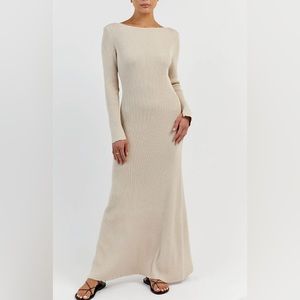 Dissh Aria Stone Sleeved Midi Dress